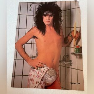 Vintage Motley Crue Tommy Lee pinup